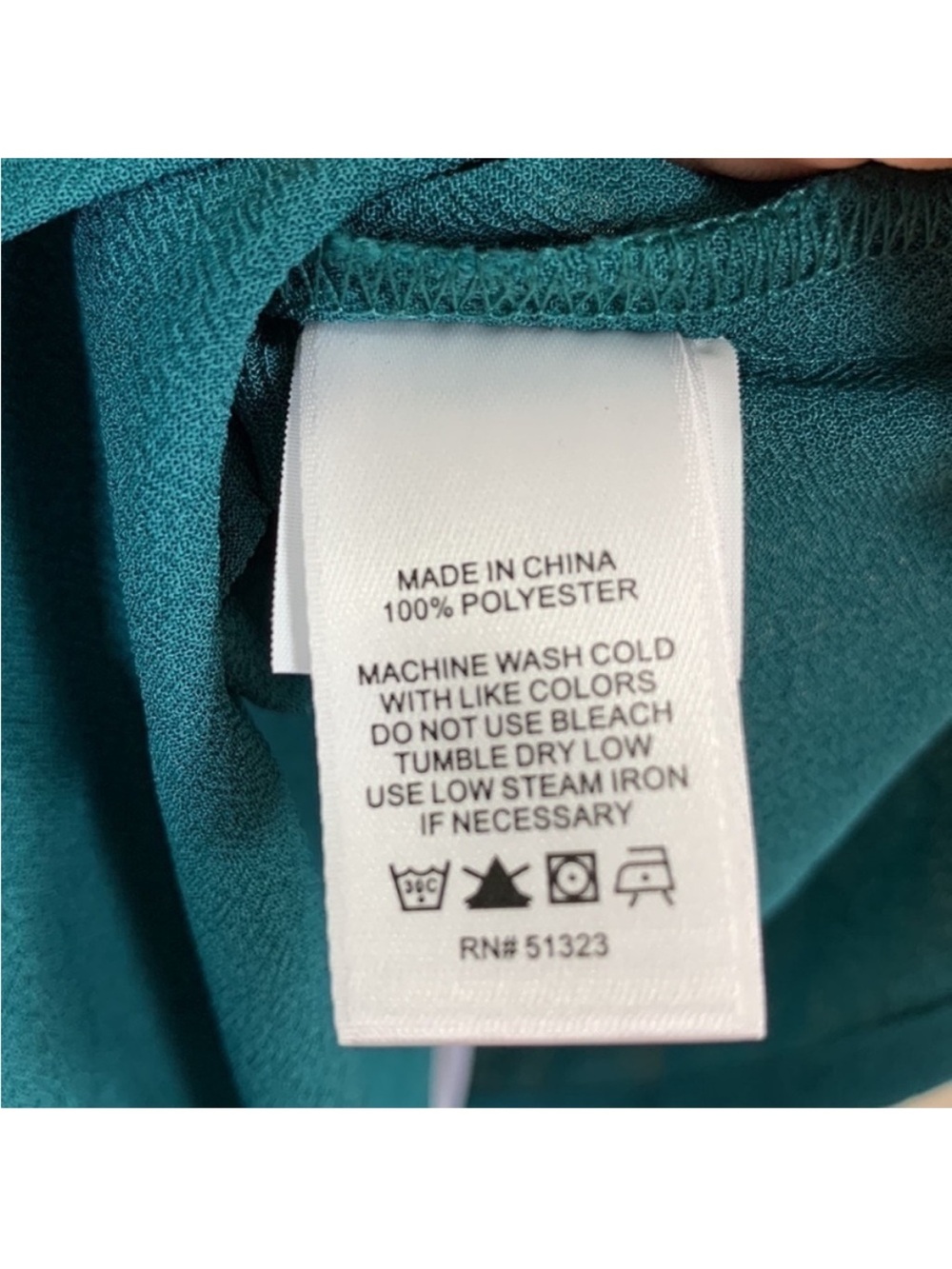1. State Veridian Blooms Contrast Stitch Tie Waist Blouse. 3X. NWT. - Picture 7 of 8